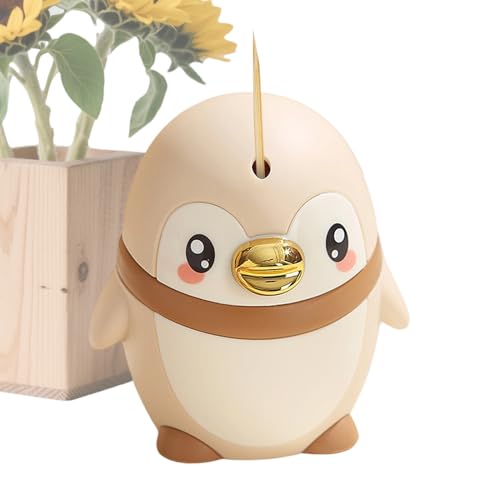 Porta Palillos - Lindo Pingüino Artículos para el Hogar Semiautomáticos | Contenedor de Palillos para Cocina,para Comer en Casa Viajar Restaurante Acampada Pícnic