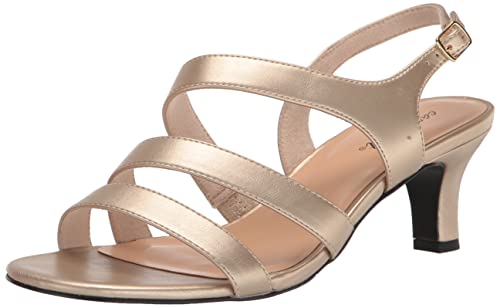 Easy Street Women's Como Heeled Sandal, Champagne, 8.5 by Easy Street - Used condition - CA$35.09