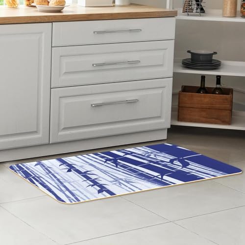 Tapis de cuisine lavable style plat absorbant et antidérapant - 7