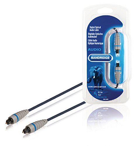 Bandridge BAL5600 cavo audio 0,5 m TOSLINK Nero