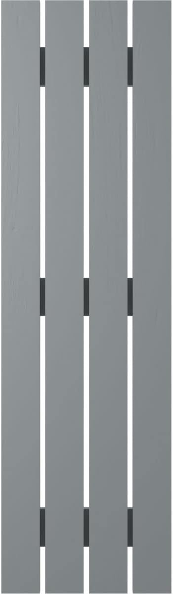 Ekena Millwork ARW401SB415X57CHH Americraft Four 3 Exterior Real Wood Spaced Board-n-Batten Shutters (Per Pair), Ocean Swell