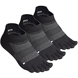 Meaiguo Toe Socks for Men Women - Anti-Blister Coolmax Ankle Five Finger Socks for Running Hiking Athletic Breathable Wicking,3 Pairs