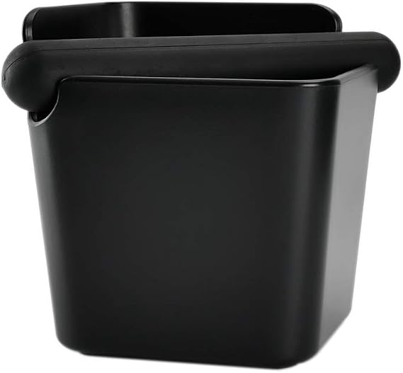 HOMEE Espresso Knock Box 4.8 Inch Shock-Absorbent Durable Barista Style Knock Box With Removable Knock Bar and Non-Slip Base (Square)