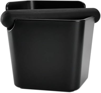 HOMEE Espresso Knock Box 4.8 Inch Shock-Absorbent Durable Barista Style Knock Box With Removable Knock Bar and Non-Slip Base (Square)