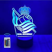 Riscko Lampara 3D Futbol Juguete de luz nocturna 3D, adecuado