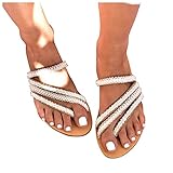 Diese leichte und praktische Sandale wird Sie auf jeden Fall zufriedenstellen.damen sandalen hausschuhe big toe hallux valgus für die behandlung frauen open flache pantoffeln sommer outdoor strand schuhe rutschfeste badelatschen sandale in vielen farben pantoletten mit natur kork-fussbett und samtig weichem fußbett