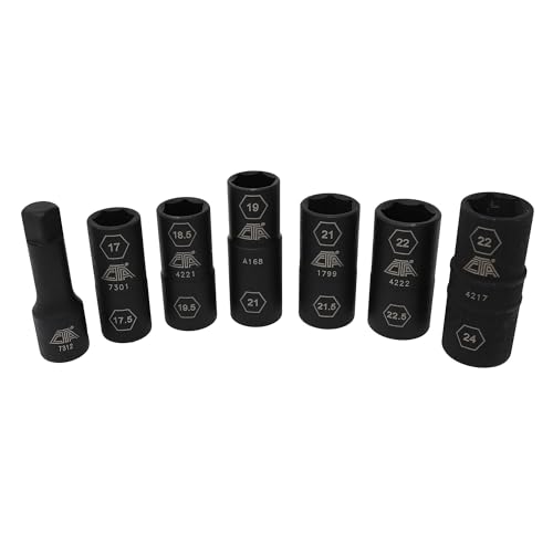 Image of CTA Tools 7307 7 Pc. Flip Socket Set - Removal of Inflated, Warped and Mangled Chrome-Cap Style Lug Nuts