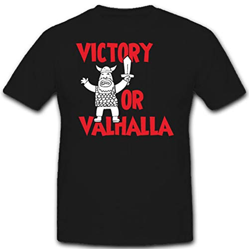 T-shirt de combat grande taille homme Victory or Valhalla noir motif épée humoristique