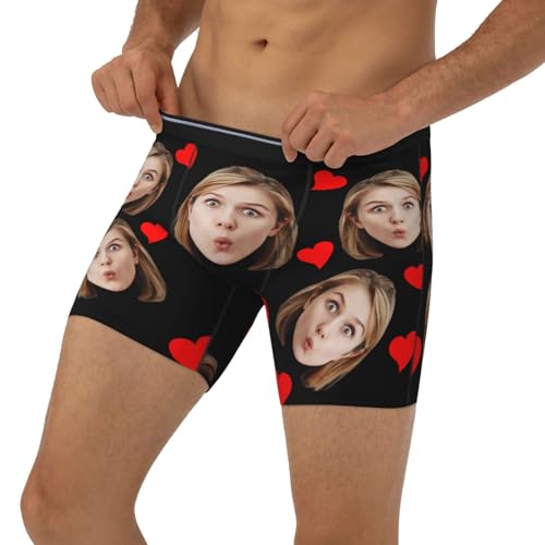 Hombres Regalos Customized Boxers Customized Pajama Underwear Customize Face Boxers Shorts Customized Valentines Men3