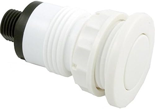 B340WA 1.25-Inch HS x 1.5-Inch FD Gunite Botón De Aire - Blanco