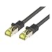 Produktbild M-CAB CAT7 S-FTP PIMF 0,25 m 0,25 m CAT7 S/FTP (STP) schwarz Netzwerk-Kabel  Kabel Netzwerk-(0,25 m, CAT7, S/FTP (STP), RJ-45, RJ-45, schwarz)