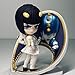 LUNK JJBA Action Figures Jotaro Brando Anime Figure Giorno Giovanna Bruno Bucciarati Action Statue Figura Cake Topper Cartoon Hero Figurine Car Ornament 3.5IN