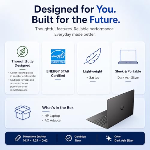 Image of HP 255 G10 15.6 inch FHD Business Laptop, Powerful AMD Ryzen 7 7735U, 8GB DDR5 RAM, 512GB PCIe SSD, AI Copilot Key, Numeric Keypad, USB Type-C, HDMI, Wi-Fi 6, Windows 11 Pro