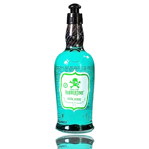 BARBERTIME Hair Tonic 400ml | Erfrischendes Haartonikum mit Menthol | Belebt Kopfhaut & Haar | Kühlt erfrischt & stärkt | Für Männer & Frauen