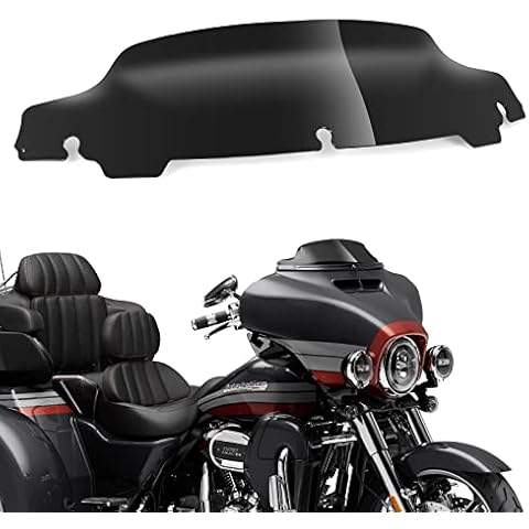 5 inch Motorcycle Windshield Windscreen Wind Splitter Windshield Compatible with Harley Davidson Touring Electra Glide Street Glide 2014-2023 (5" Black) Cover