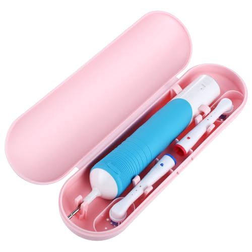 Electric Toothbrush Travel Case, Portable Toothbrush Case Electric Toothbrush Case Holder for Travel, Business Trip, Home (Pink)