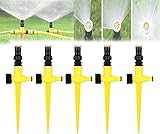 DASHENG Automatisches Bewässerungssystem mit 360 ° -Drehung, Garten-Rasensprinkler, multifunktional Einstellbarer Gartensprinkler für Rasen, Garten, Rasen, Terrasse im Freien