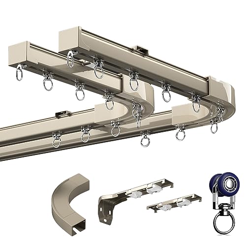 Rail de rideau flexible pour tringle de plafond ajustable