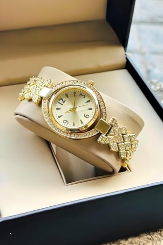 Image of styledose Women Analogue Wrist Watches for Women's & Girls&Miss&Ladies Diamond Studded Stylish Bracelet Strap