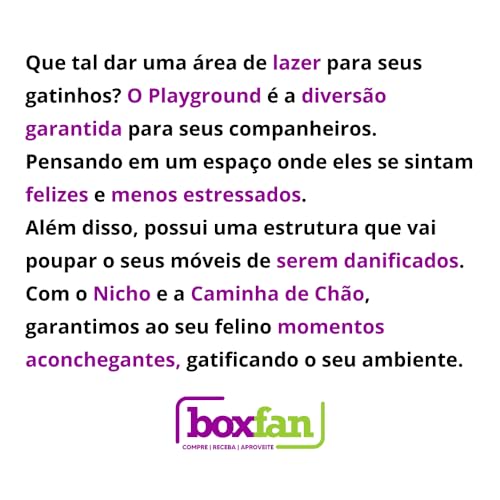 Playground para Gato Brinquedo Pet Bichano Parquinho de Gatos Customizavel Nicho Ponte Escadinha Cam