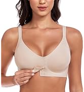 DotVol Damesbeha, grote maat, minimaliserend, niet gevoerd, comfortabele beha, Roze Blauw, 80D