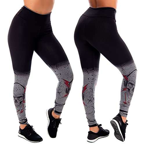 Kit com 2 Calças Legging Mescla Sublimadas