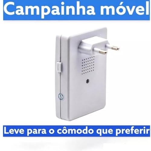 Campainha Residencial Sem Fio Wireless 50 a100 Metros 32 Toques ac-861