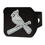 FANMATS 26716 MLB - St. Louis Cardinals Hitch Cover - Black