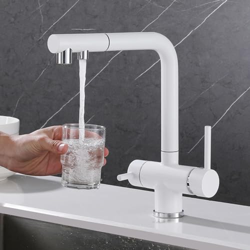 Robinet de cuisine multifonctions extractible 3 voies couleur gris - 4