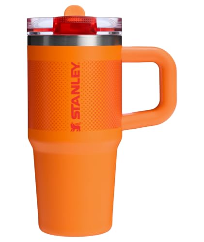 Image of STANLEY Quencher ProTour Flip Straw Tumbler with Leakproof Lid 14 oz | Built-In Straw and Handle | Cup Holder Compatible for Travel | Insulated Stainless Steel Cup | BPA-Free | Goldenrod Fade