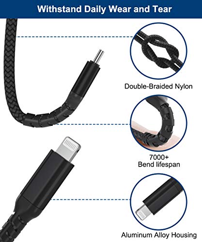 Basesailor 10ft USB C to Lightning Charger Cord for Apple iOS PD Fast Charging iPhone 12 13 14 Mini Pro Max SE with MFI Adapter
| Basesailor 10ft USB C to Lightning Fast Charging Cable with USB A Adapter for iPhone 11 12 13 14 Mini Pro Max SE iPad 8