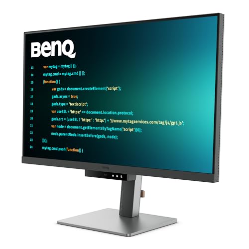 BenQ RD320U 32” 4K 3840x2160 Programming Monitor with 2000:1 Contrast Ratio, Nano Matte Panel, Backlight, 90W USB-C, Coding Modes, Night Hours Protection, Ergonomic Design, and Eye-Care Technology image 2