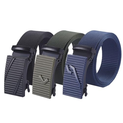 Canvas Strap Golf Sports Trendy Business Casual Weave Waist Band Luxury Nylon Belt(black)4
