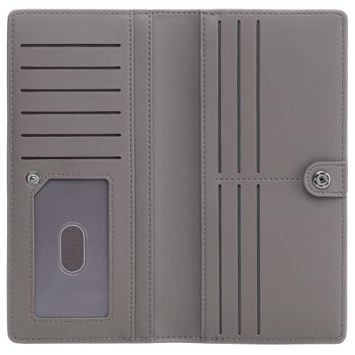 Image of GOIACII Slim Wallet for Women Rfid Blocking Ladies Purse Credit Card Holder with Zip Pocket Bifold