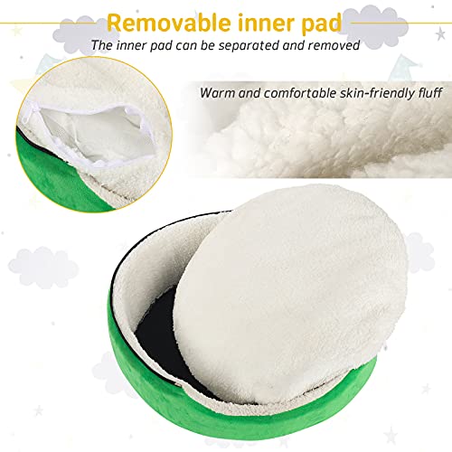 Laacat Cave Bed, Cat Tent House,Laamei Self-Warming Christmas Decor Pet Cat Bed Semi-Closed Shape Tree Pet Nest Cat Condo Pet Cat Shelter House18 In Green Star #TOP3
