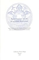 Spatialisation En Art Et Sciences Humaines 9042914661 Book Cover