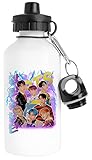 Meilleure qualité Luxogo RETRO 90S Bouteille d\'eau Acier Inoxydable Voyageur Blanc Water Bottle Stainless Steel Traveller White