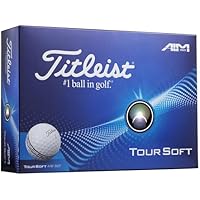 Titleist Tour Soft AIM 360 Golf Ball, Pack of 12, White, PRIOR GENERATION