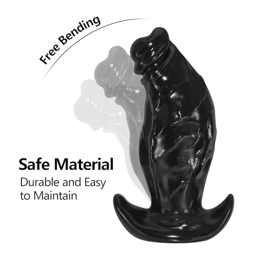 Image of Anal Plug with Safe T-Shaped Base, Massive Monster Dildos Wearable Prostate Sex Toy, Large Butt Plug Soft Anal Dilator for Advanced Men Women Couple (L)