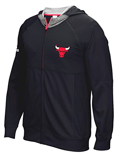 Chicago Bulls Adidas 2016 NBA Men's On-Court "Pre-Game" Full Zip Hooded Jacket