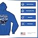 Tee Hunt 25 Ford Mustang Dark Horse Hoodie for Men 500 HP Performance Modern American Muscle Blue Large
