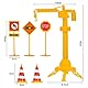 FANTESI Kuchen Deko Baustelle, 12 Stück Bagger Kuchendeko, Baustellenfahrzeuge Verkehrsschilder Kinder, Baustelle Spielzeug Kuchen Deko Junge, Bagger Spielzeugauto, für Geburtstag