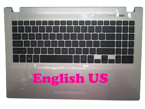 Reposamuñecas y teclado para portátil LG U560 con carcasa superior plateada