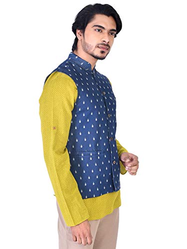 Image of Manthan Men's Art Silk Waist Coat