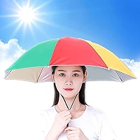 Yangshine Lot De 2 Chapeaux-parapluie – Oxford Argenté, UPF 50+, Réglable, 69 Cm, Pour Pêche, Jardin, Plage