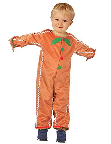 Jadeo - Déguisement bonhomme pain d'épice enfant 7/9 ans - Multicolore