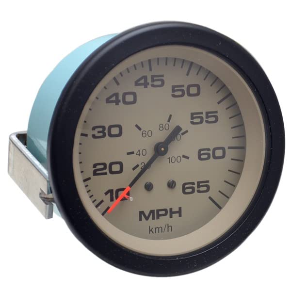 Teleflex Boat Speedometer Gauge 59704 | Sahara 65 MPH 3 1/4 Inch