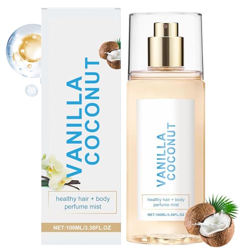 Spray Corporal De Vainilla | Fragancia Y Duradera - Spray Perfumado Refrescante de 100 ml para Cuerpo y Cabello, para Uso Diario, Viajes, Fiestas y Citas