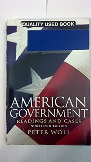 Book cover American Government: Readings and Cases