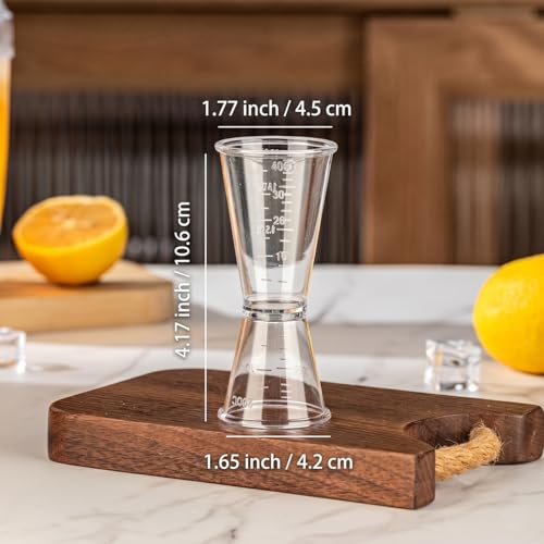 Vaso medidor de plástico doble 20/40 cc miniatura 6